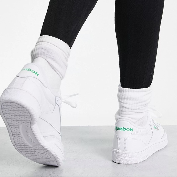 Reebok Club C 85 sneakers in white with green detail - Picture 3 of 7